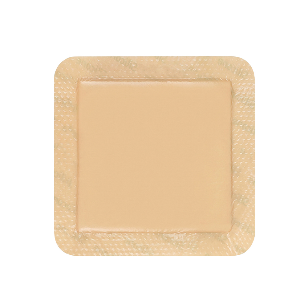 Pansement en mousse bordée de silicone 15x15cm