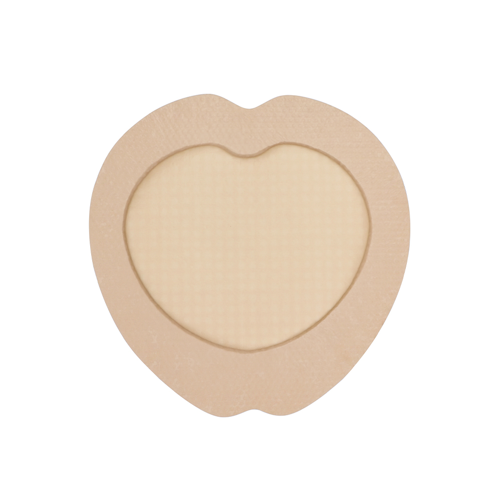 Pansement en mousse sacrée en silicone bordée en forme de cœur de 22,5 x 22,5 cm