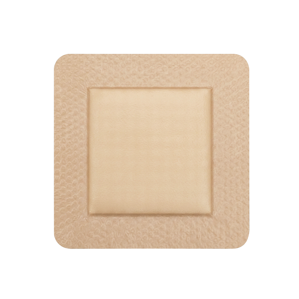 Pansement en mousse bordée de silicone 5x5 cm
