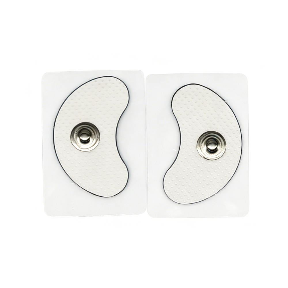 Plaquettes d'électrodes TENS/EMS en forme de croissant
