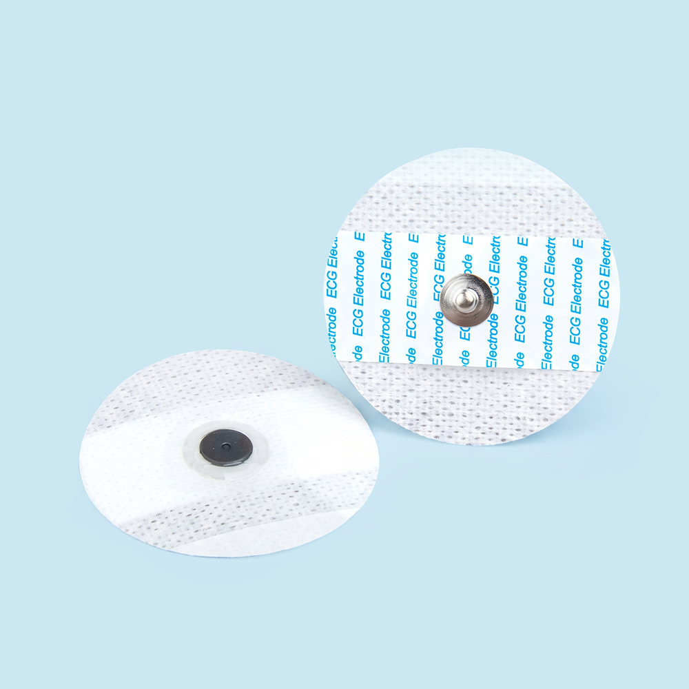 Φ50mm Disposable Round Non-woven ECG Electrodes for Patient Monitoring