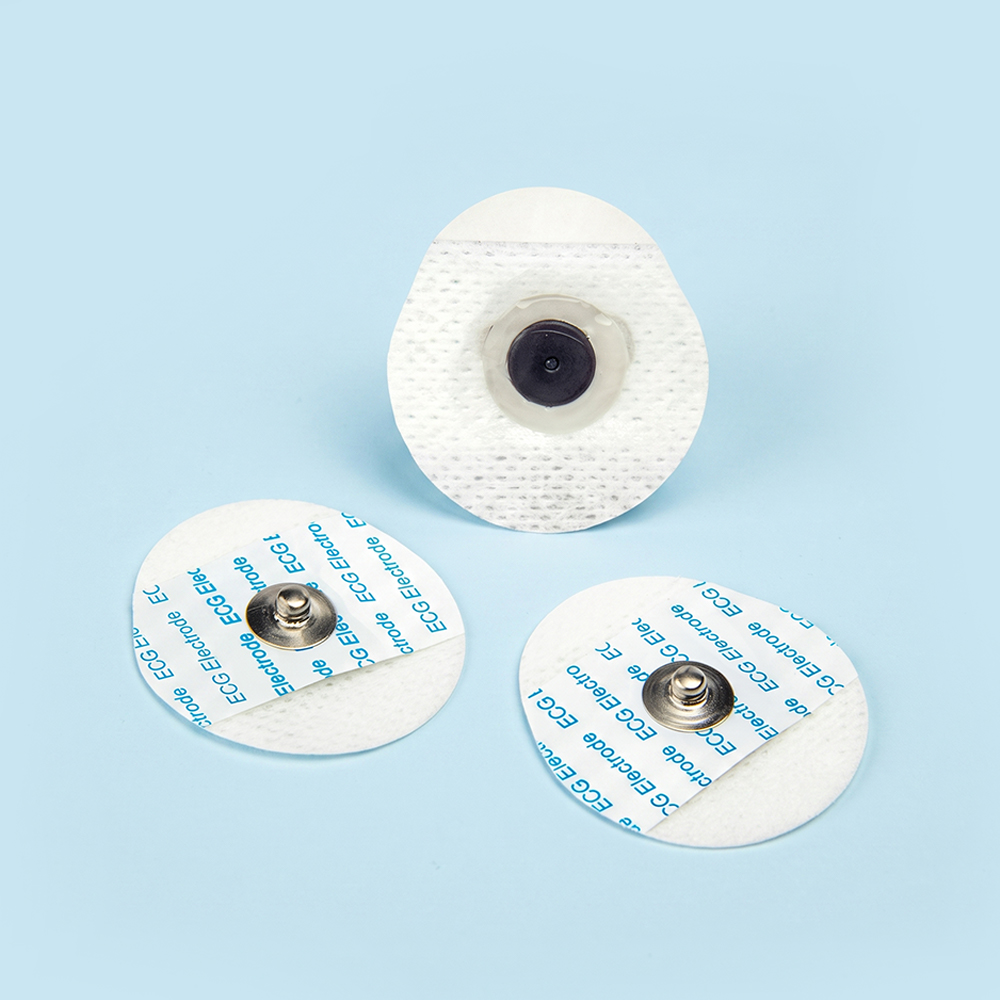 36*40mm Disposable Teardrop Non-woven ECG Electrode