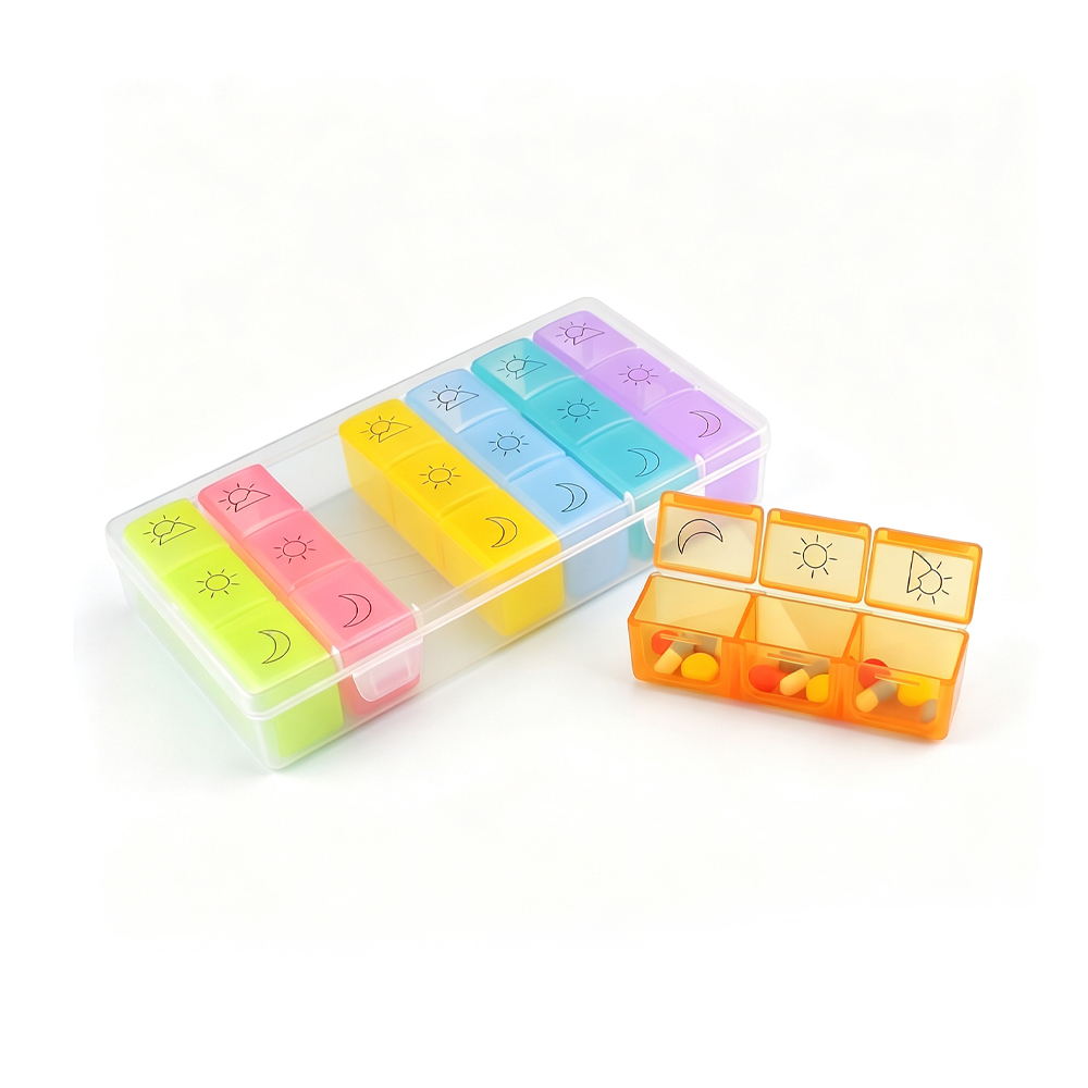 7-Day 21 Compartments Pill Box