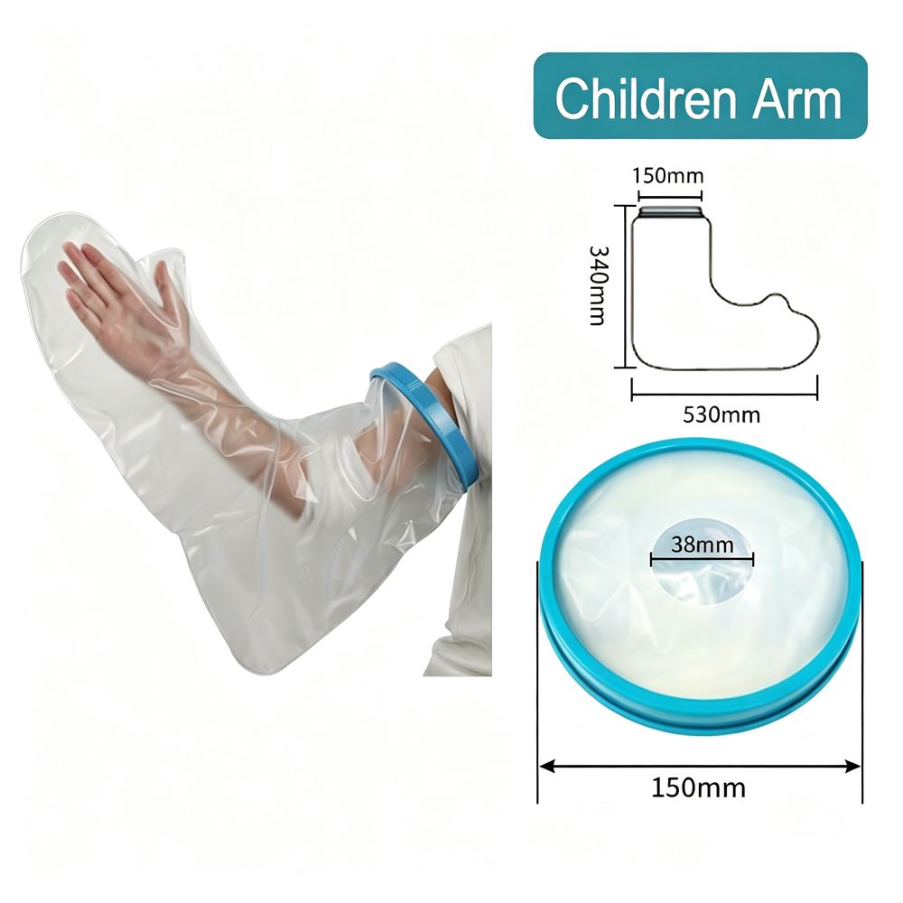 Kids Limbs Hands & Feet Cast Waterproof Cover, Bath Shower Protector Sleeve