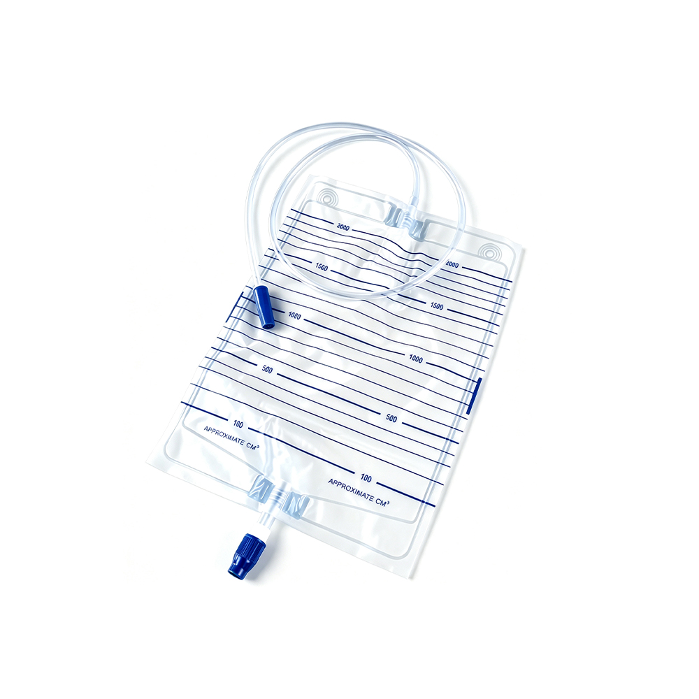Sac d'urine de conception étanche de qualité médicale de précision de 1000ml/1500ml/2000ml avec Valve à vis